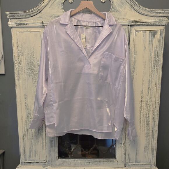 Pilcro Long-Sleeve Shine Blouse - New Small - Picture 4 of 4